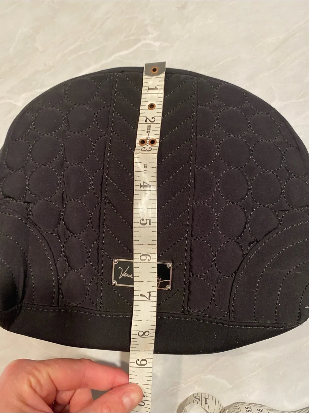 Vera Bradley Black Quilted Signature Cosmetic Case - Picture 6 of 6
